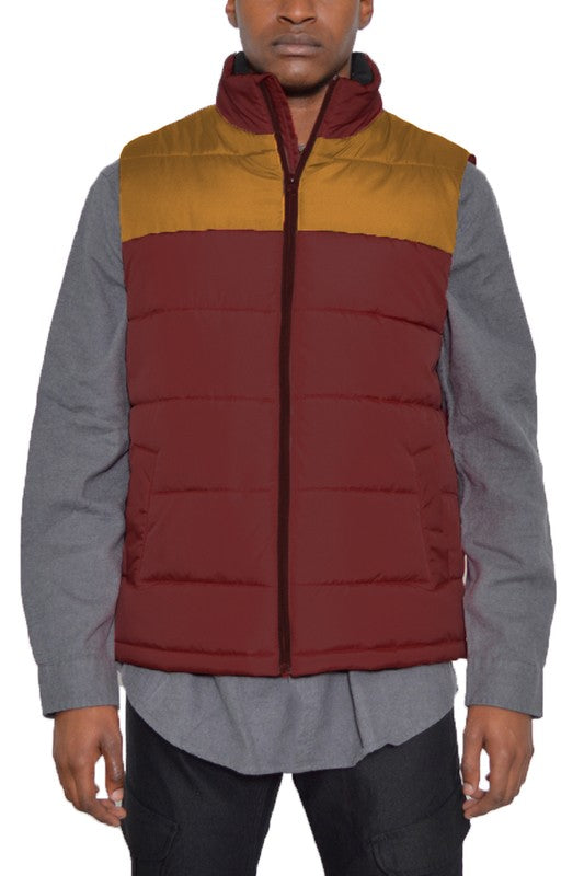 PADDED WINTER TWO TONE VEST