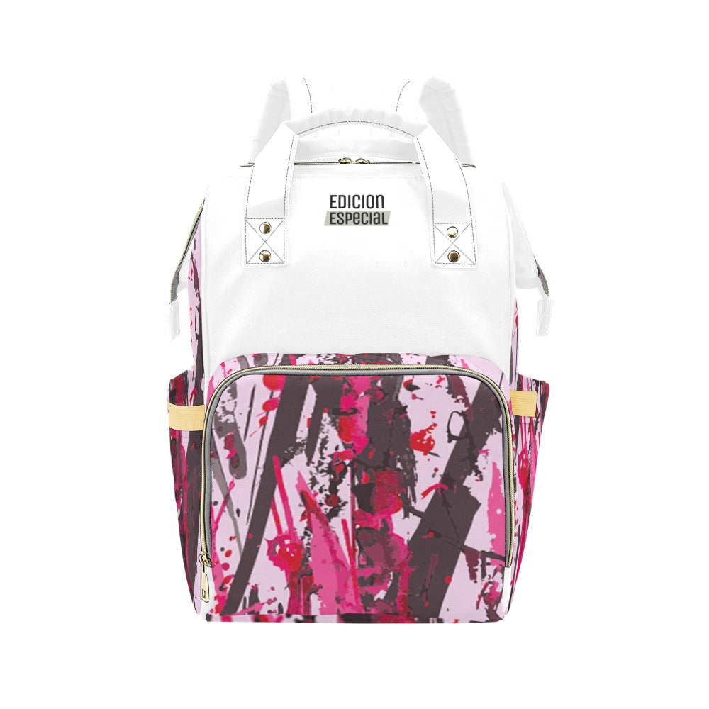 Wild Pink Multi-Function Diaper Backpack