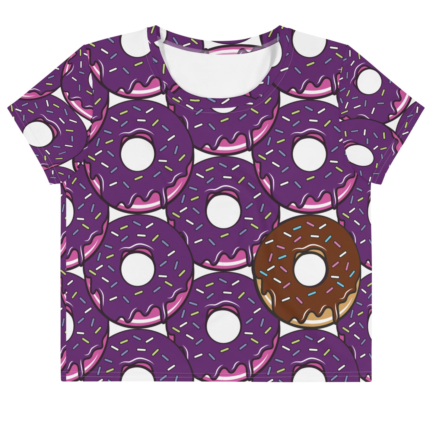 Donuts All-Over Print Crop Tee