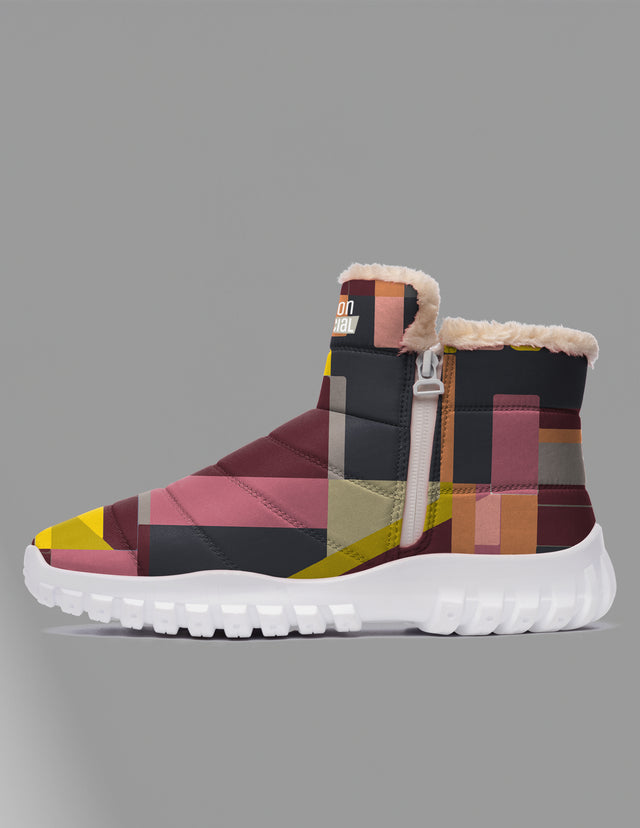 Multi-color winter boots