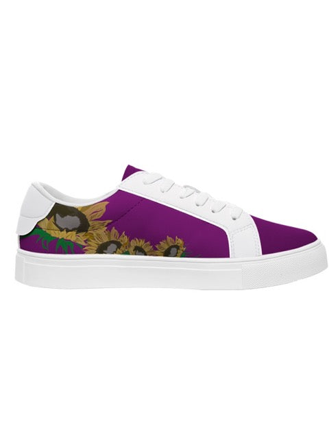 Sunflowers Purple Sneakers 2