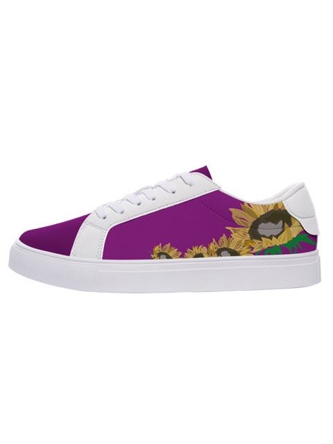 Sunflowers Purple Sneakers 3